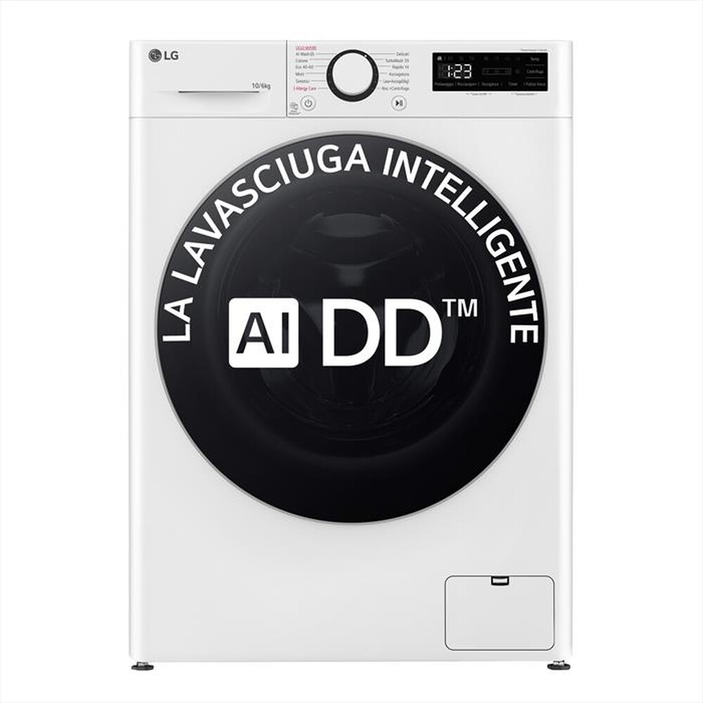LG - Lavasciuga D4R5010TSWS 10/6 Kg Classe A-Bianco