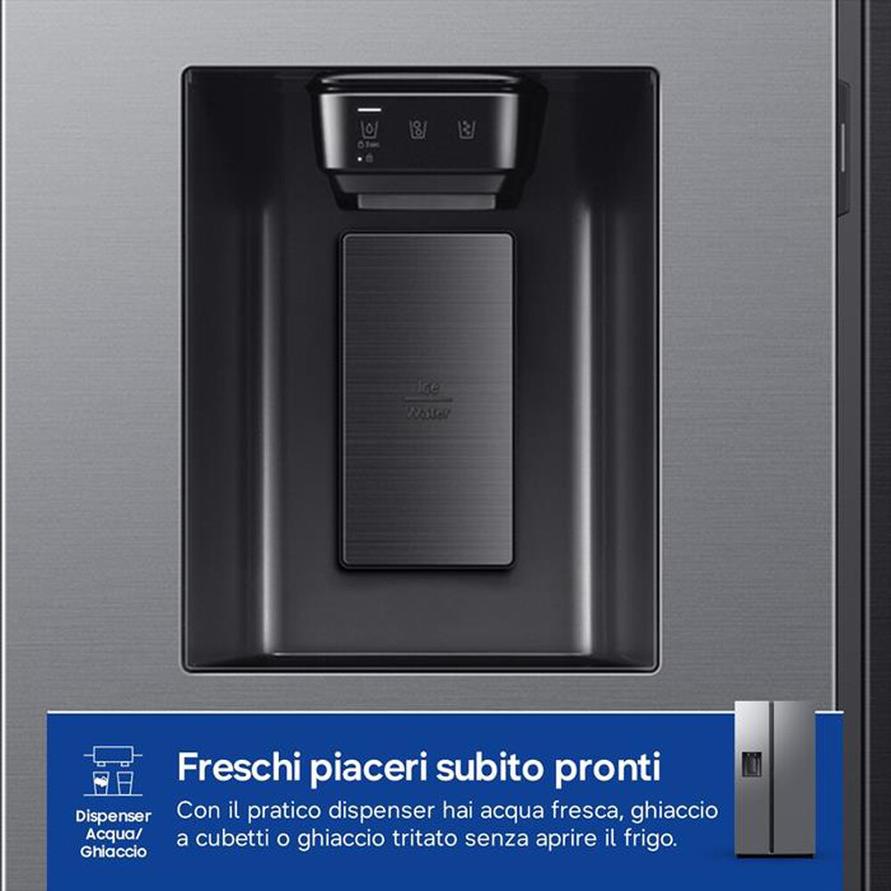 Immagine del prodotto SAMSUNG - Frigorifero side by side RS80F67KCTEF Classe C-Inox