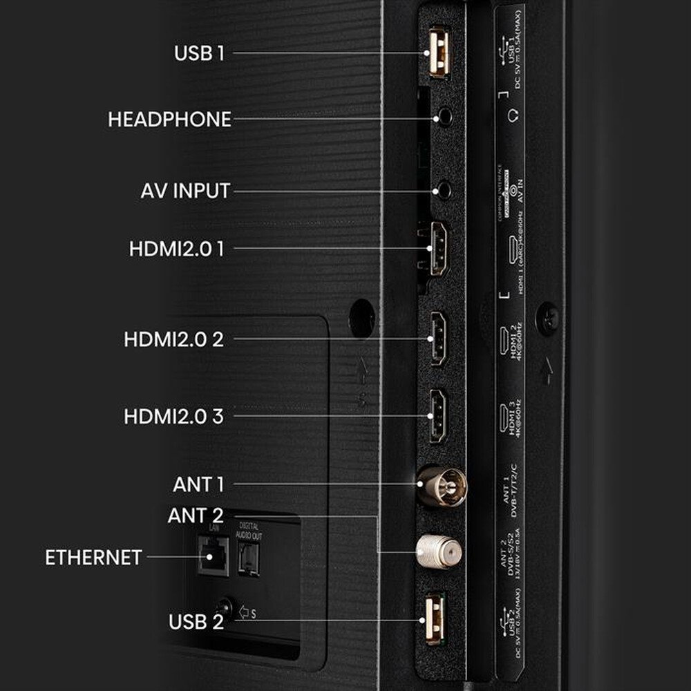 Immagine del prodotto HISENSE - Smart TV MINI LED UHD 4K 55" 55U69KQ-Metal Dark Grey