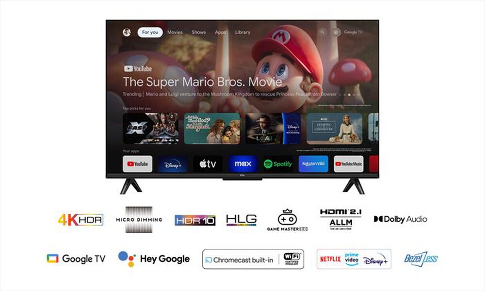 "TCL - Smart TV LED UHD 4K 43\" 43P655-Black"