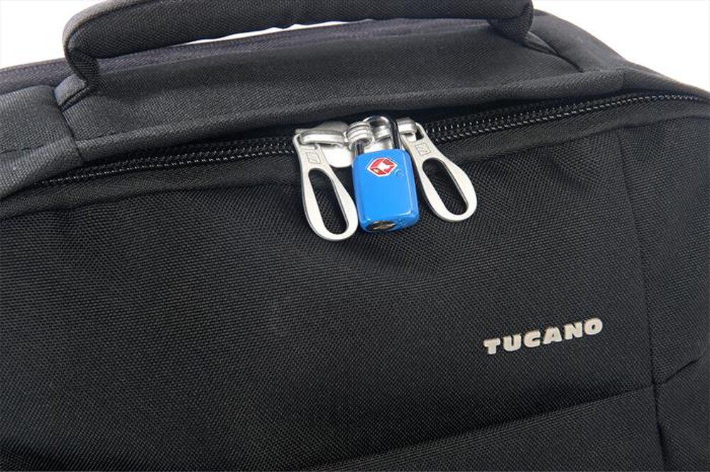 "TUCANO - TUGO' - Zaino da viaggio, bagaglio a mano, 20L-NERO"