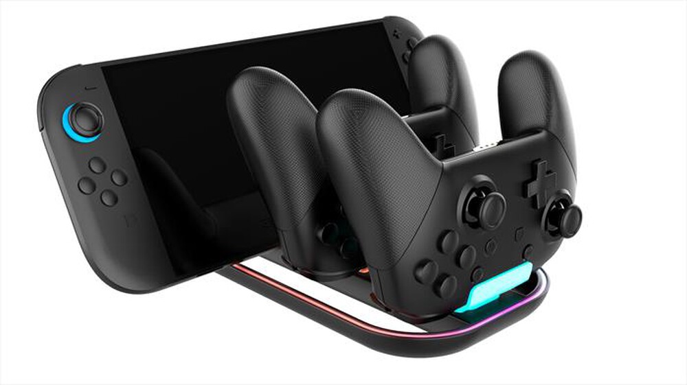 Immagine del prodotto NACON - RICARICA PER SWITCH 2 E 2 CONTROLLER PRO-Nero