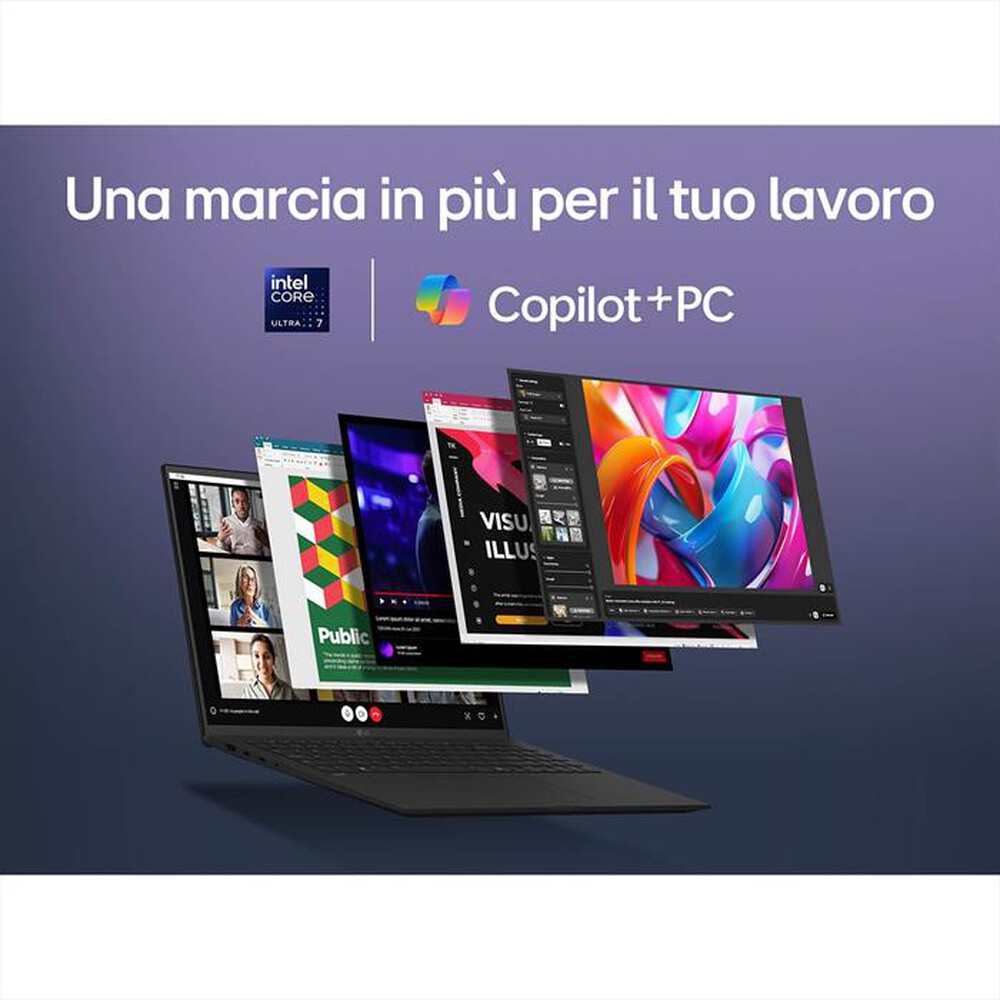 "LG - Notebook 17\" Copilot+ PC GRAM AI 17Z90TL-Nero"