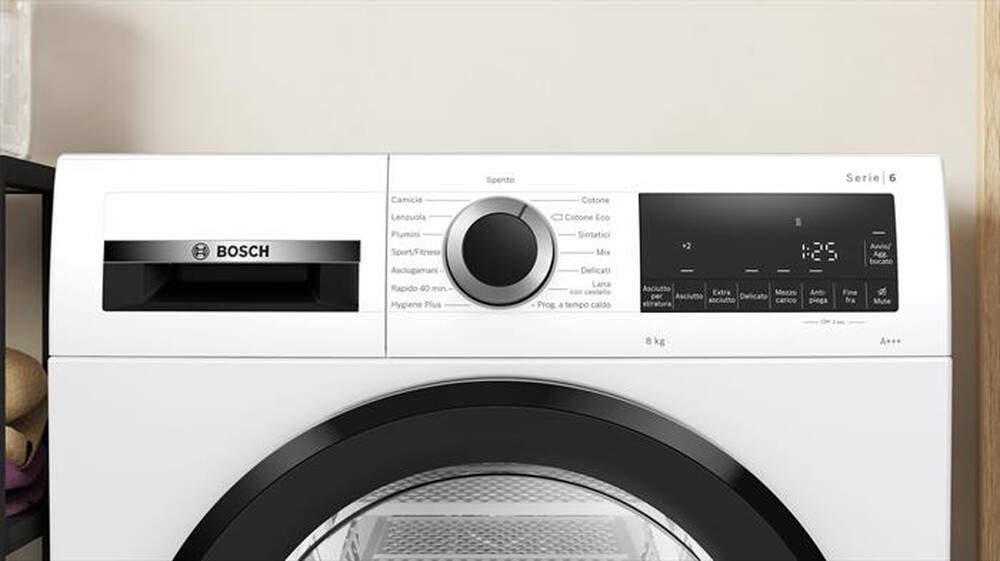 Immagine del prodotto BOSCH - Asciugatrice WQG233D0IT SERIE 6 8 Kg Classe A+++-Bianco