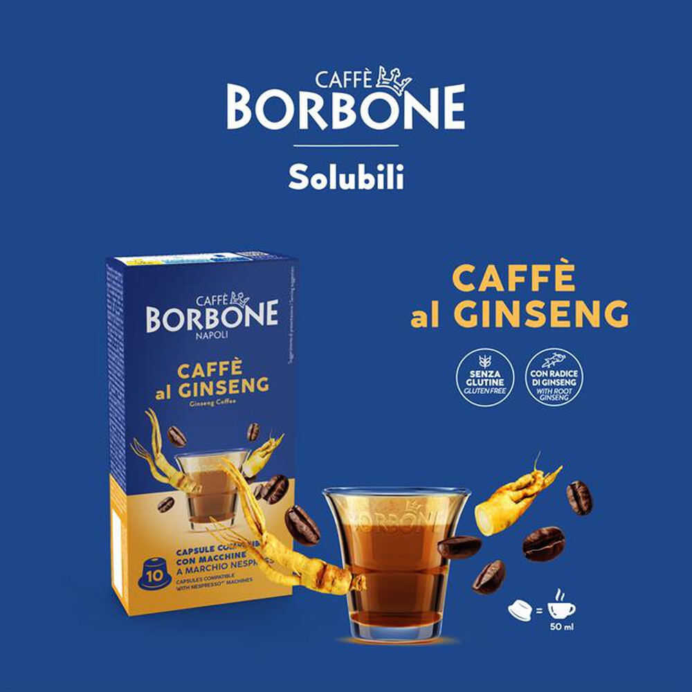 Immagine del prodotto CAFFE BORBONE - CAFFE AL GINSENSEG - Nespresso 10 Caps-Multicolore