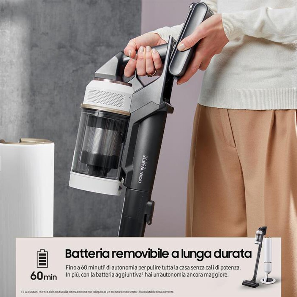 Immagine del prodotto SAMSUNG - Scopa elettrica BESPOKE JET 2.0 PET VS20B95823W-Misty White