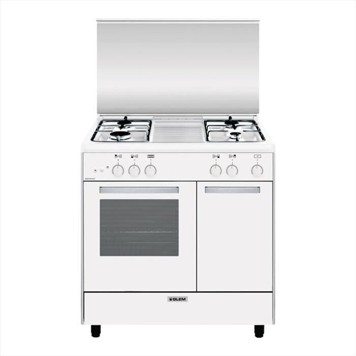 GLEM GAS - Cucina a gas AR854GX Classe A-Bianco | Euronics
