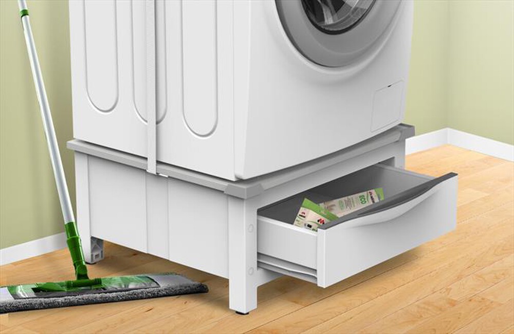 Immagine del prodotto MELICONI - BASE SPACE EXTRA-Struttura bianca, ripiano grig