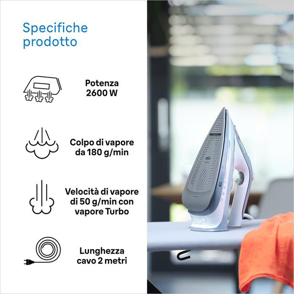 Immagine del prodotto BRAUN - TEXSTYLE 5 Ferro a vapore SI5078GY-Grigio/Bianco