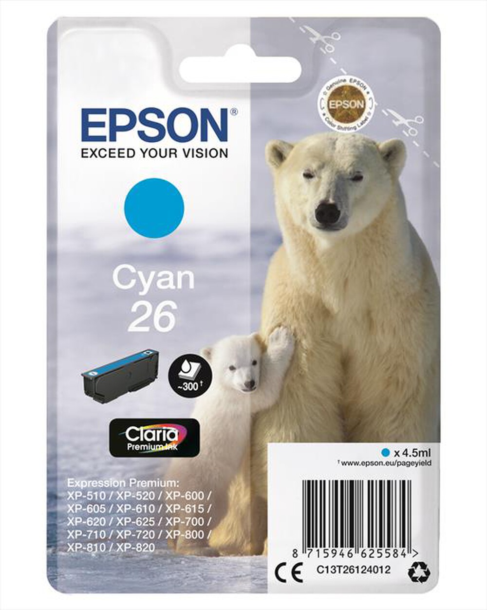 "EPSON - C13T26124022-Ciano"