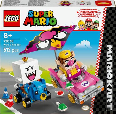 LEGO - SUPER MARIO Mario Kart – Wario e Re Boo 72038