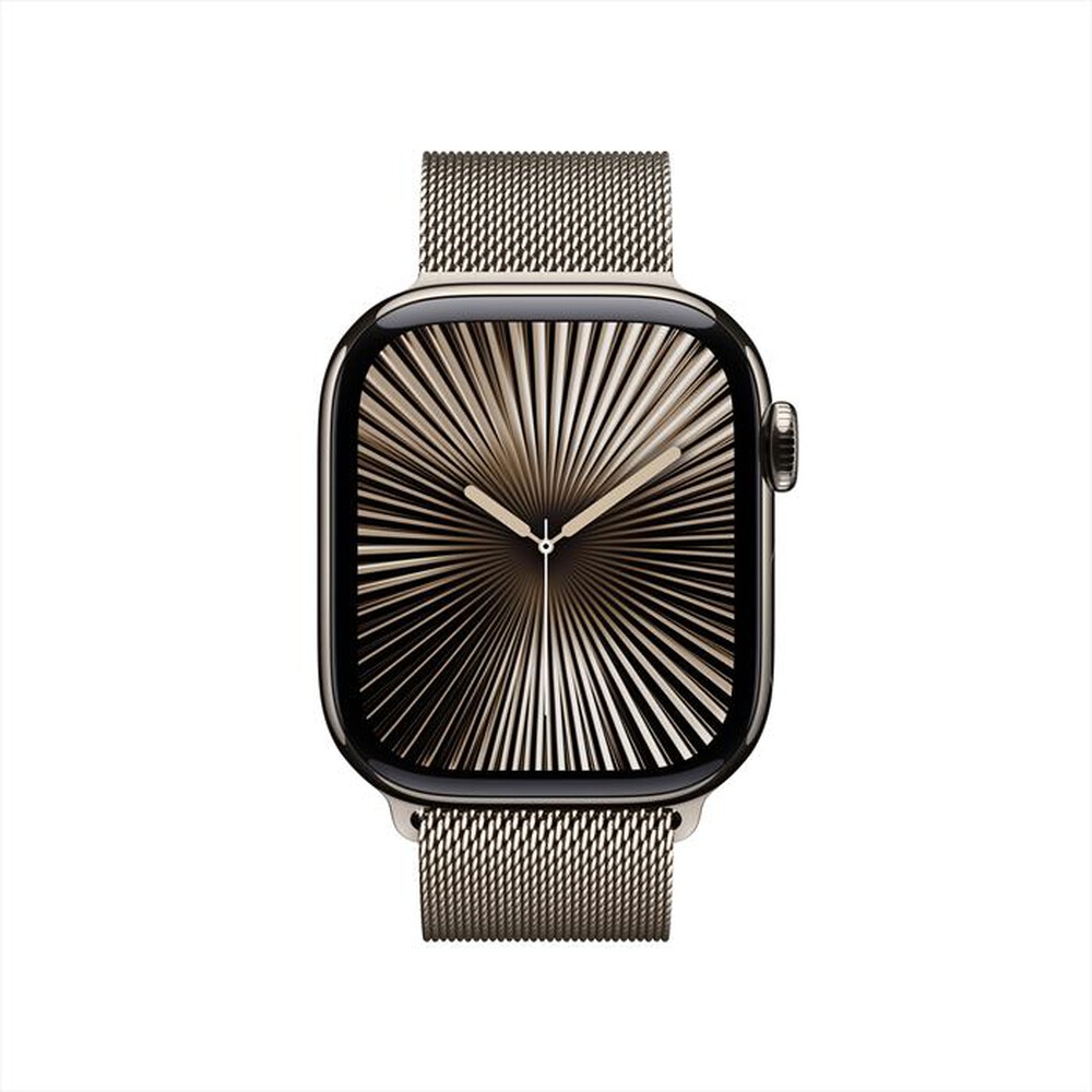 "APPLE - Watch Series 10 GPS + Cellular 42mm Titanio-Naturale - Milanese Naturale"