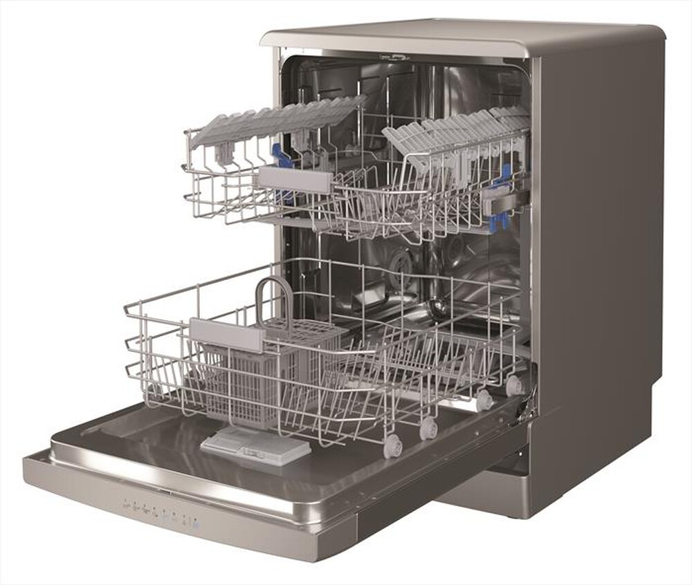 "INDESIT - Lavastoviglie DFO 3C23 A X Classe E 14 coperti-Stainless steel"