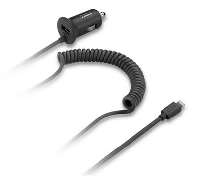 AIINO - Apple Car Charg 1USB 2.4A built-in-Nero