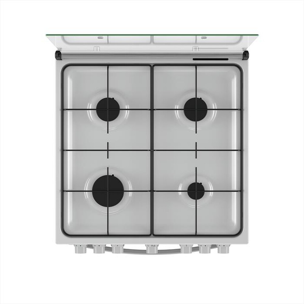 "INDESIT - Cucina a gas IS67G4PHWE Classe A-Nero, Bianco"