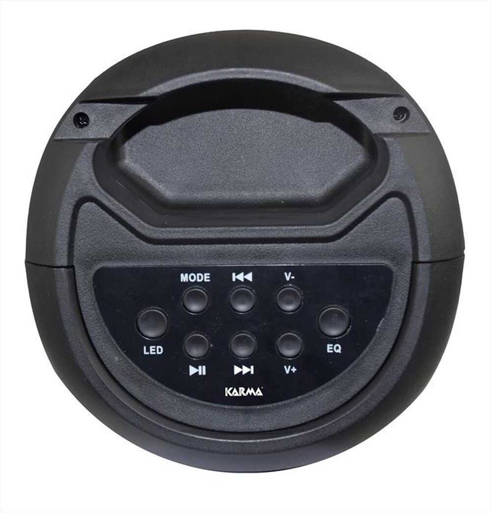 "KARMA - Diffusore ricaricabile con microfono VORTEX 4-Nero"