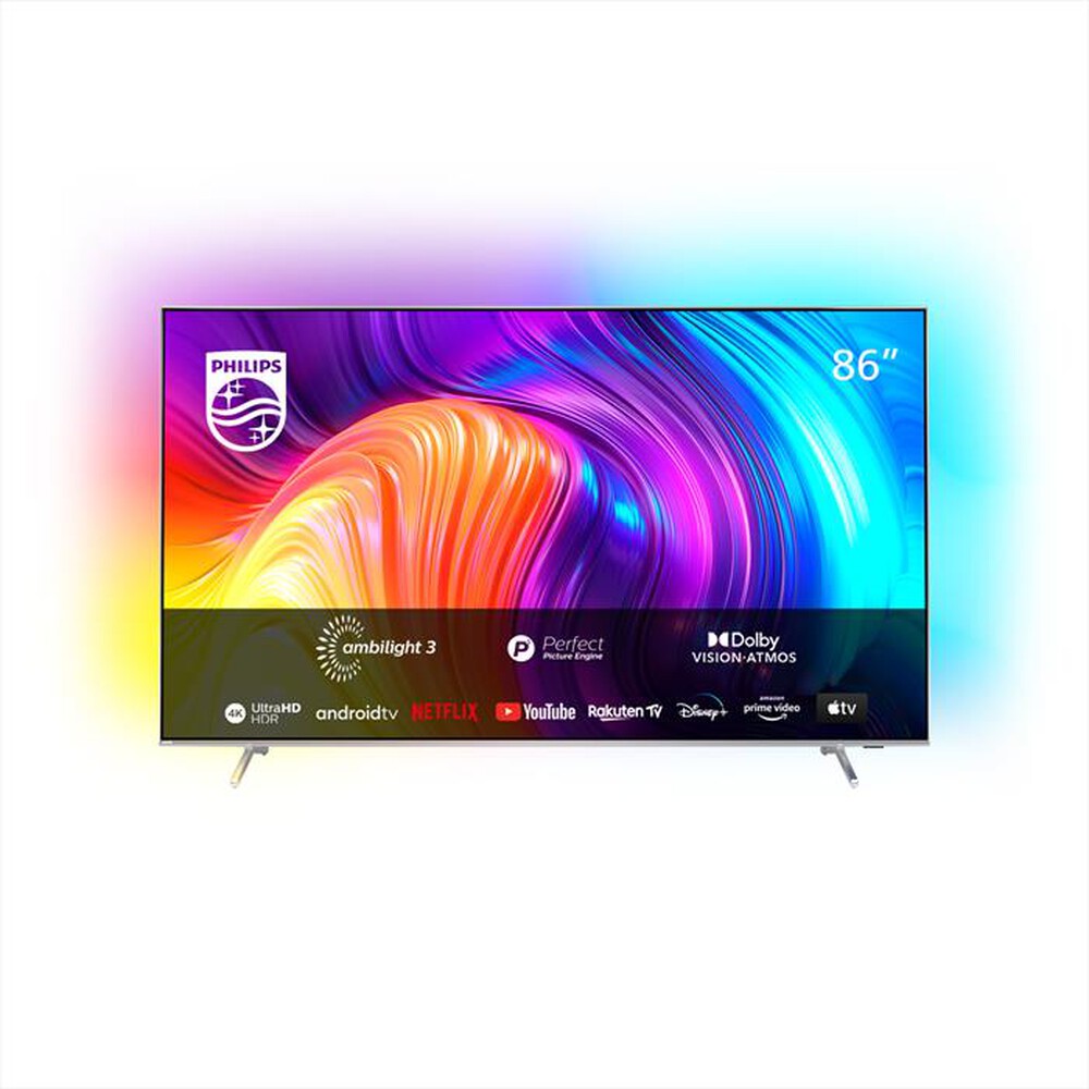 "PHILIPS - Smart TV LED UHD 4K 86\" 86PUS8807/12-Silver"