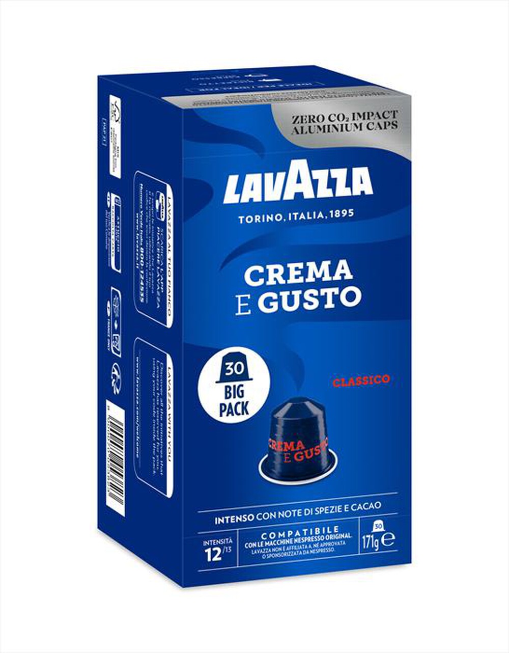 LAVAZZA - Crema & Gusto Classico - 30 caps-Blu
