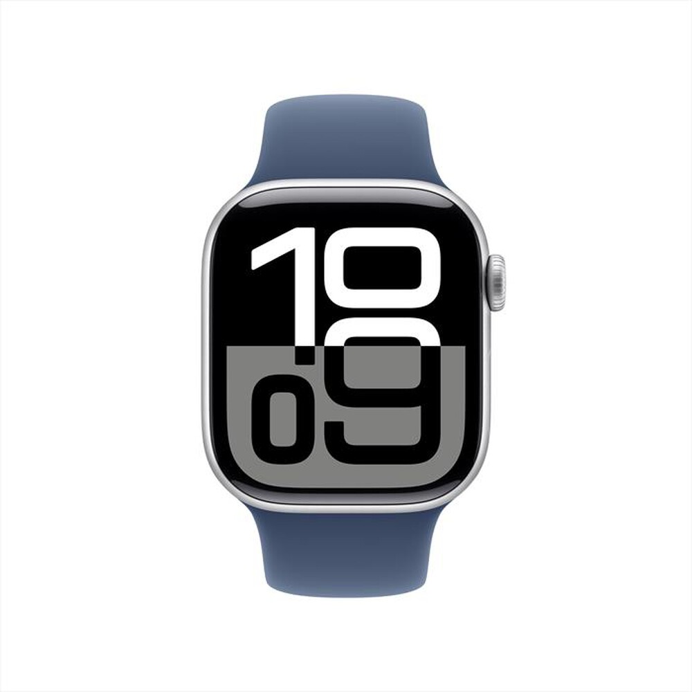 "APPLE - Watch Series 10 GPS 42mm Alluminio-Argento - Sport Band Denim M/L"