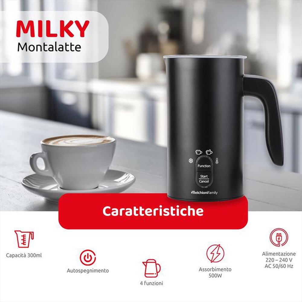 "MELCHIONI FAMILY - Bollitore MILKY-nero"