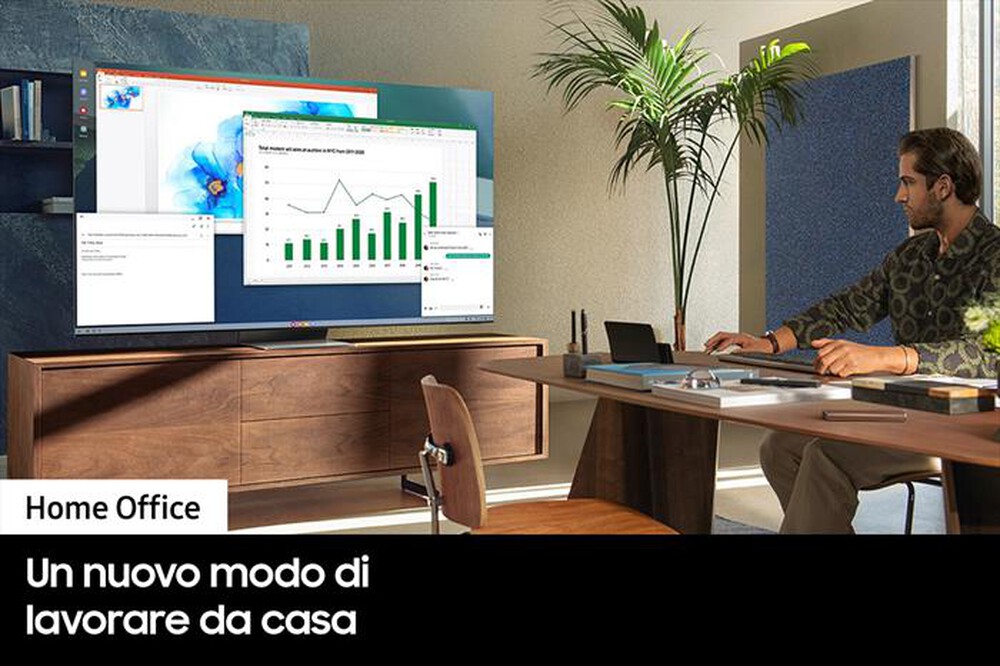 "SAMSUNG - Smart TV Neo QLED 8K 55” QE55QN700A-Stainless Steel"