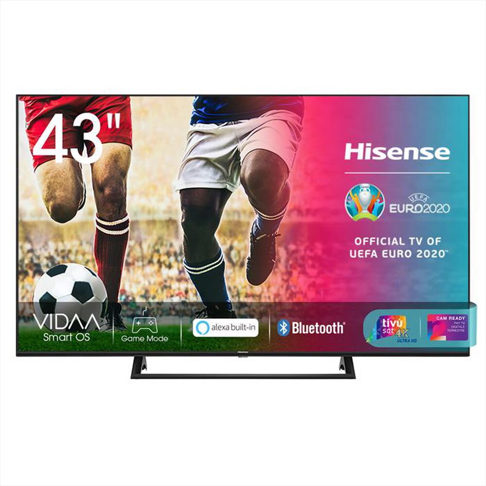 "HISENSE - Smart Tv UHD 4K Base centrale 43\" 43A7340F-Black"