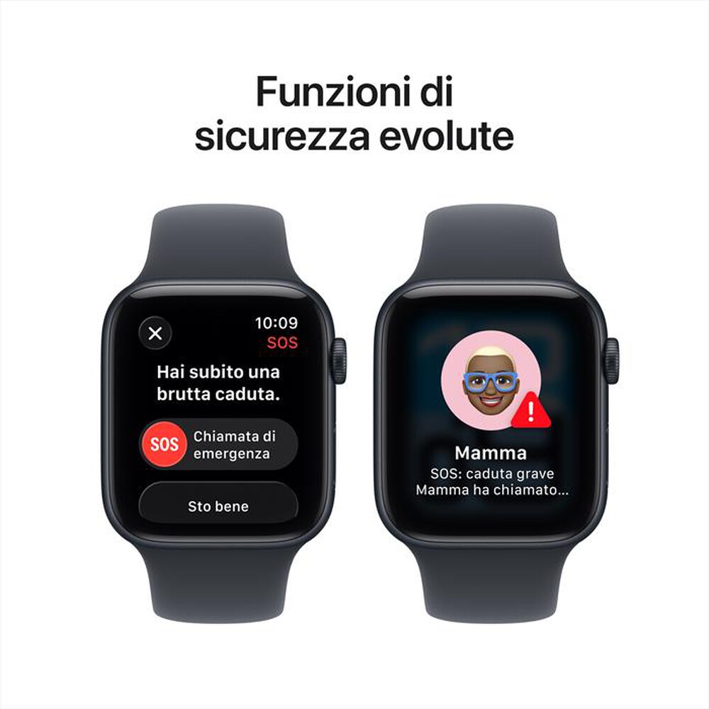 Immagine del prodotto APPLE - Watch SE 3 GPS 44mm Alluminio-Sport Band Mezzanotte - M/L