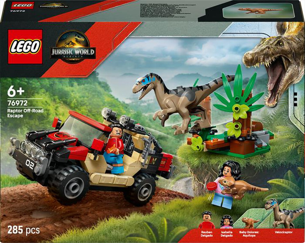 Immagine del prodotto LEGO - JURASSIC WORLD Fuga da Raptor su fuoristrada 76972