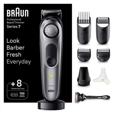BRAUN - Regolabarba BT7420-Black / Spc Grey