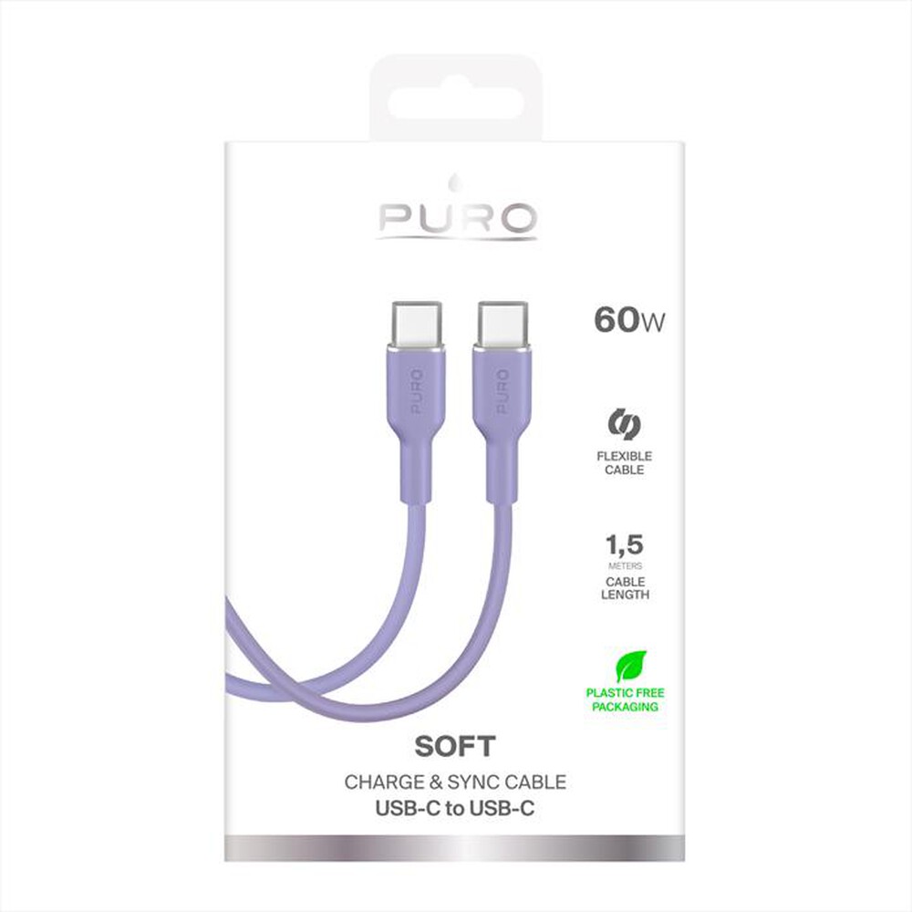 Immagine del prodotto PURO - Cavo ICON da USB-C a USB-C, 1.5m-Lavander Blue