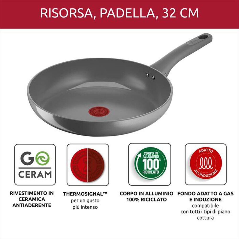 Immagine del prodotto LAGOSTINA - Padella 32 cm ceramica 010274040132-Grigio