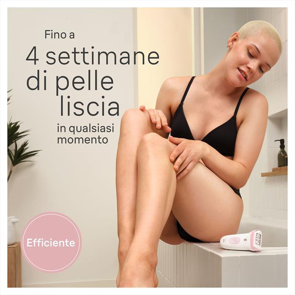 "BRAUN - Epilatore Elettrico SILK-ÉPIL 7 7-000-BIANCO/ROSA"