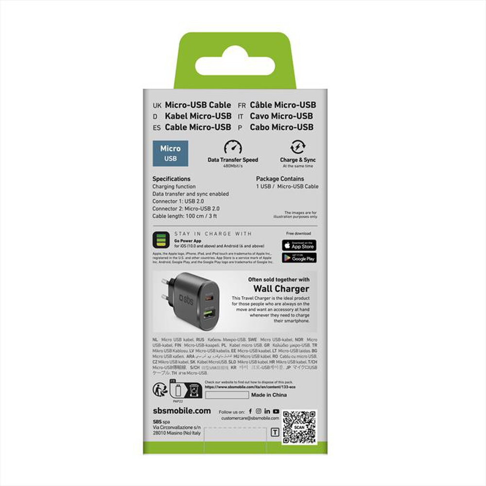 Immagine del prodotto SBS - Cavo LTHL200-Nero