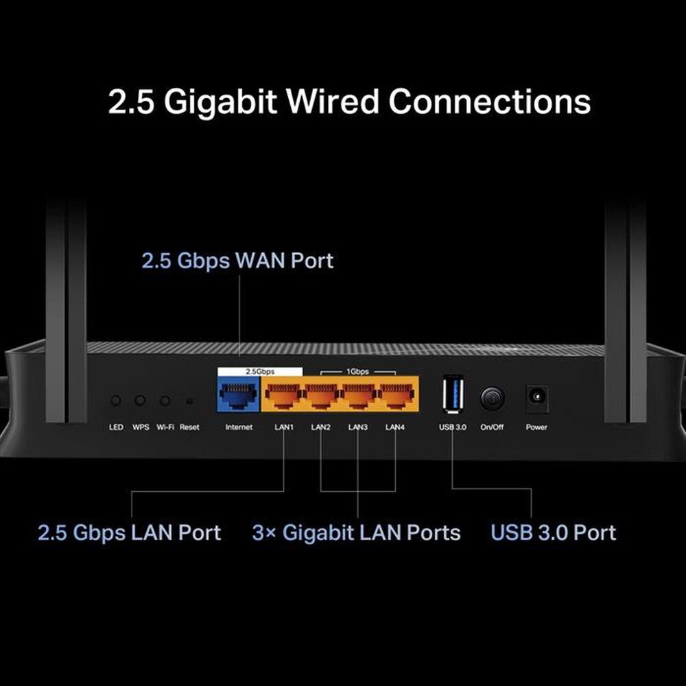 Immagine del prodotto TP-LINK - ROUTER BE3600 WIFI 7 DUALBAND 3.6GBPS 4LAN GIGABIT