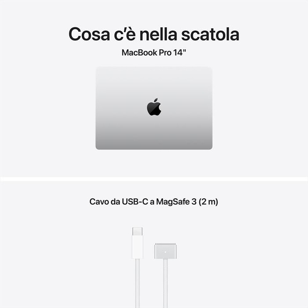 Immagine del prodotto APPLE - MacBook Pro 14" M5 Core 10 CPU 10 GPU 24GB 1TB-Argento