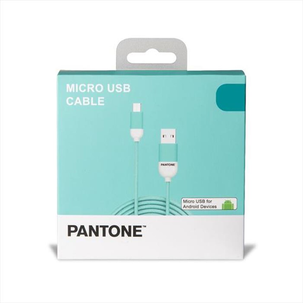 "PANTONE - PT-MC001-5L - MICROUSB CABLE 1 5 MT-AZZURRO/PLASTICA"