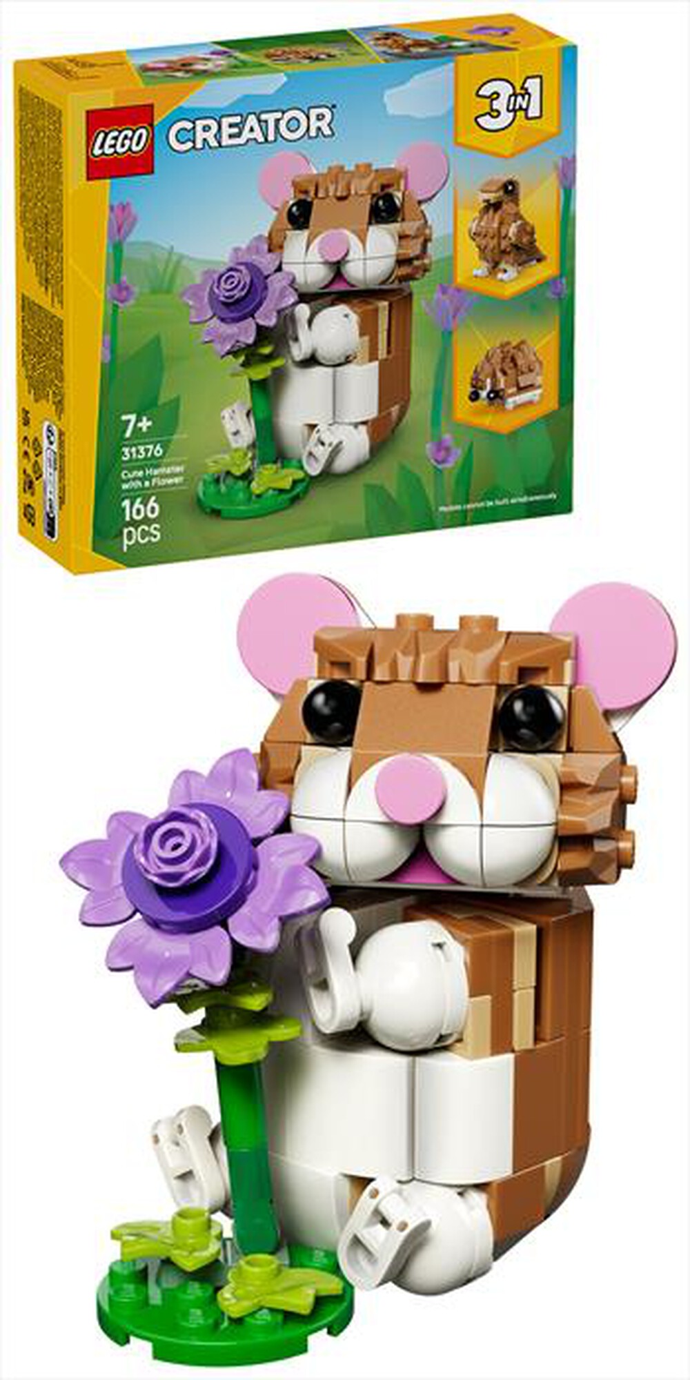 Immagine del prodotto LEGO - CREATOR 3IN1 Simpatico criceto con fiore - 31376