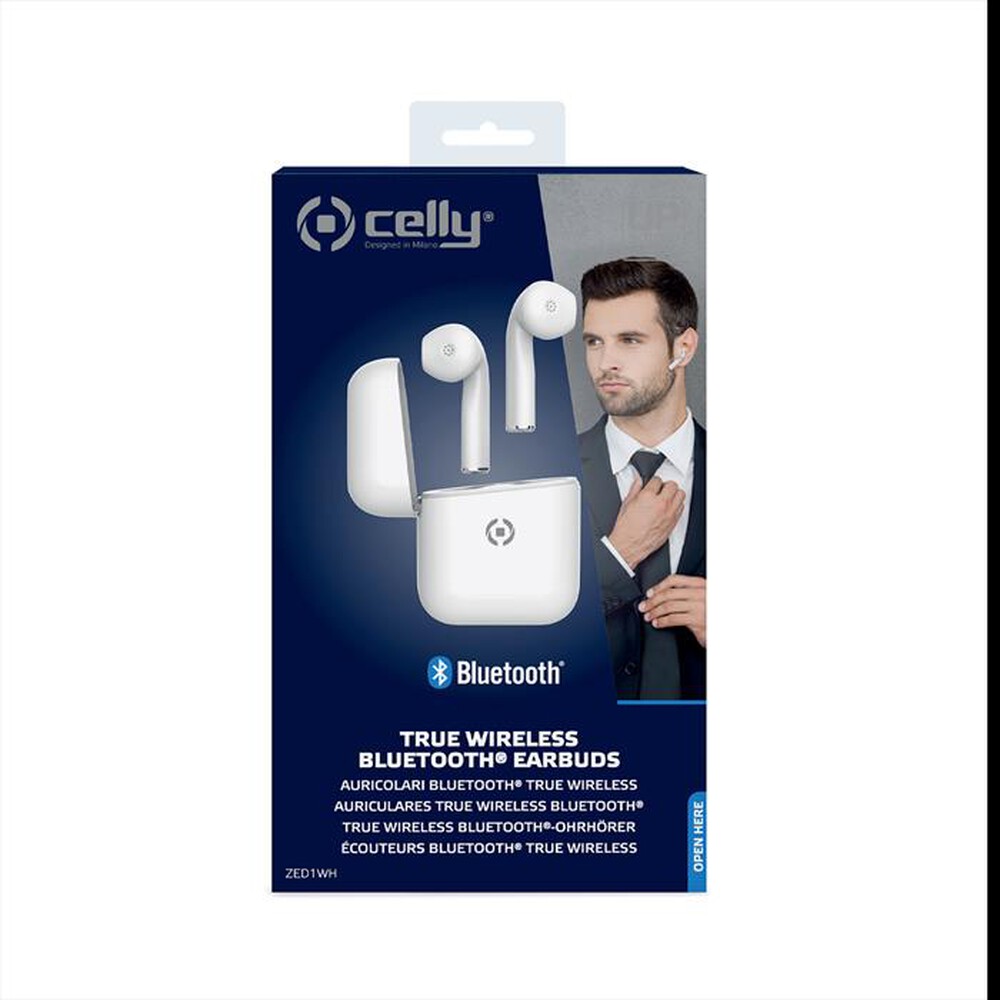 Immagine del prodotto CELLY - ZED1WH-TRUE WIRELESS DROP ZED1-Bianco/Plastica