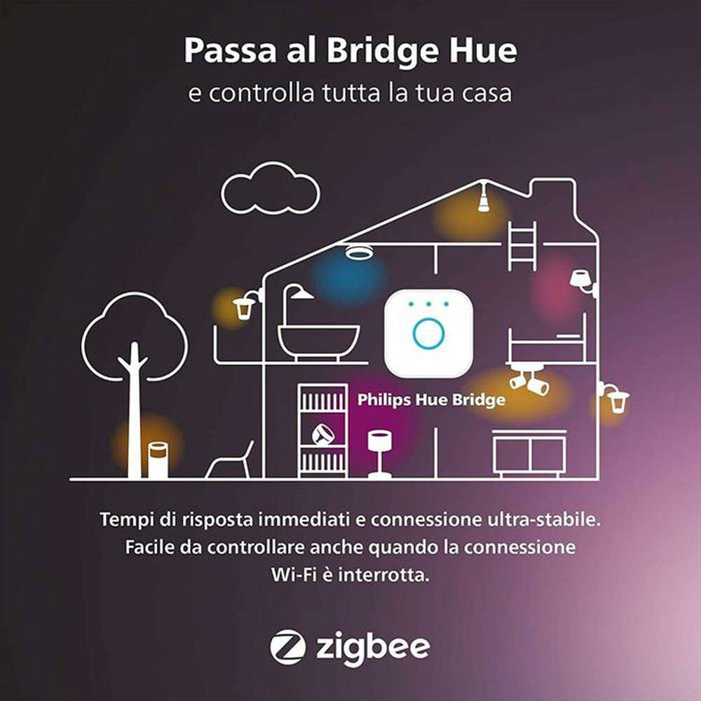 "PHILIPS - HUE WHITE AMBIANCE 2X LAMPADINE E27 75W-Bianca"