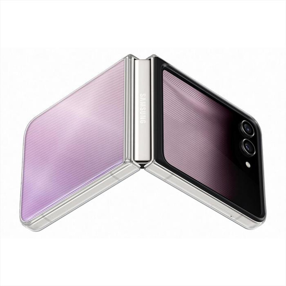 "SAMSUNG - Cover Flipsuit per Galaxy Z Flip5-Trasparente"