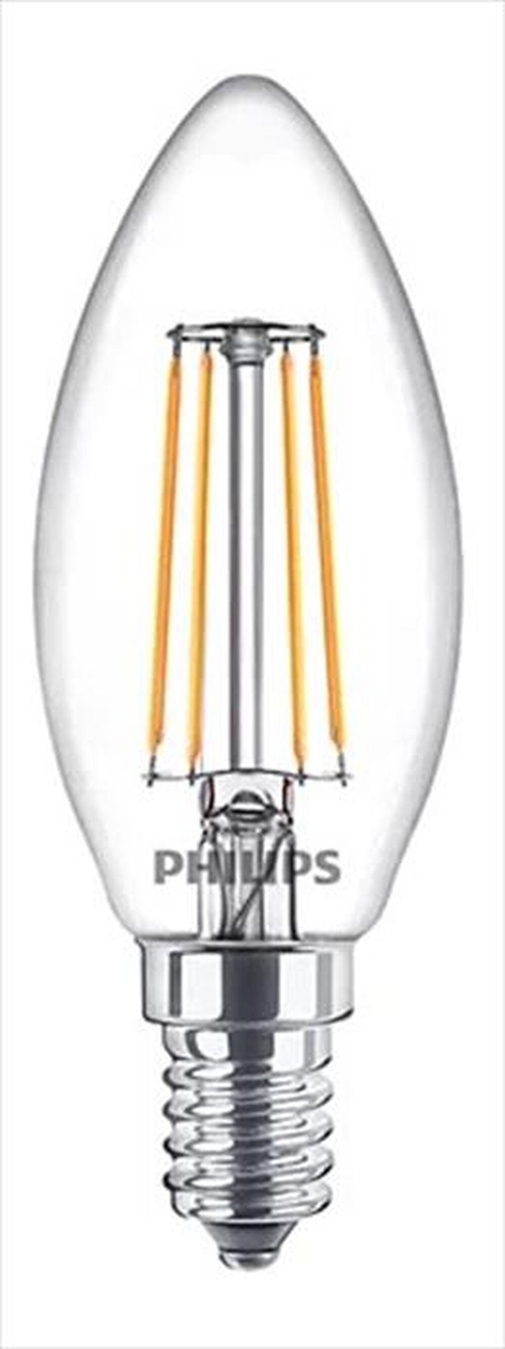 "PHILIPS - LED CANDELA FILAMENTO 40W E14 2700K NON DIM-White"