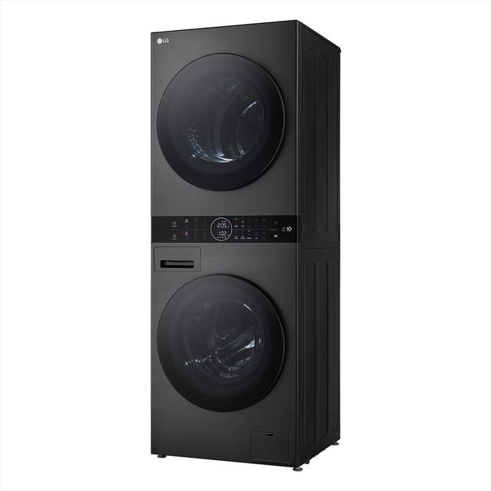 "LG - Lavasciuga WASHTOWER WT1210BBF 12/10 Kg Classe A-Platinum Black"