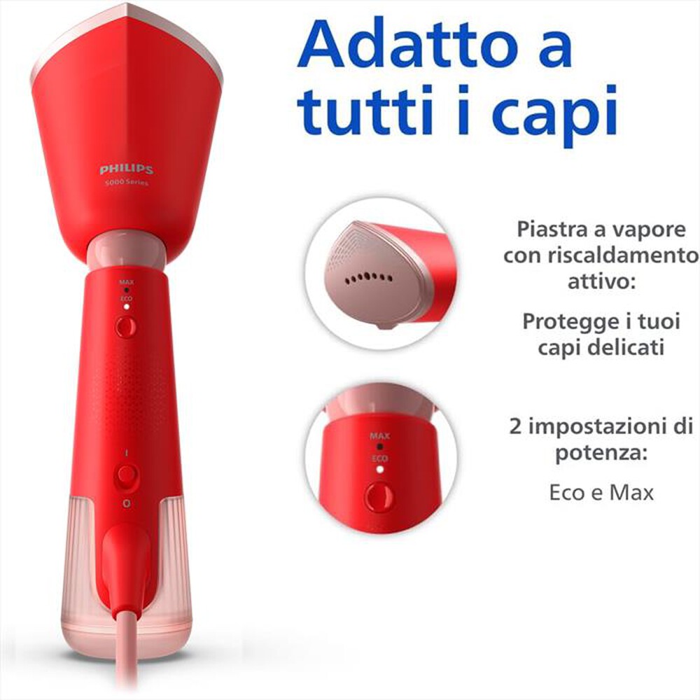"PHILIPS - Ferro da stiro a vapore SERIE 5000 STH5020/40-Corallo"
