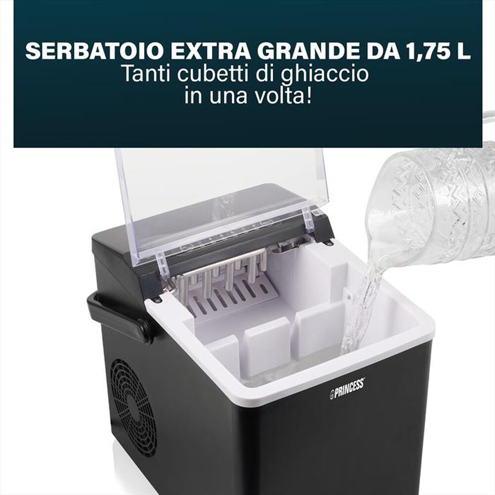 Immagine del prodotto PRINCESS - 283098 - FABBRICATORE DI GHIACCIO-Nero / Plastica