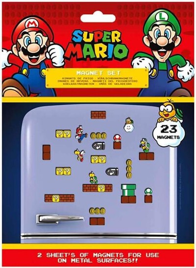PYRAMID - Super Mario - Set di 23 magneti-Multicolore