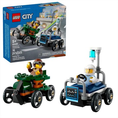 LEGO - CITY Pack veicoli da corsa: aereo contro - 60459-Multicolore