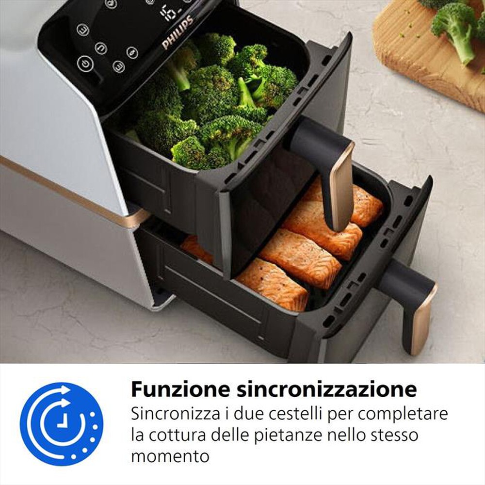 Immagine del prodotto PHILIPS - Friggitrice AIRFRYER SERIE 4000 DA 10L NA462/80-Bianco