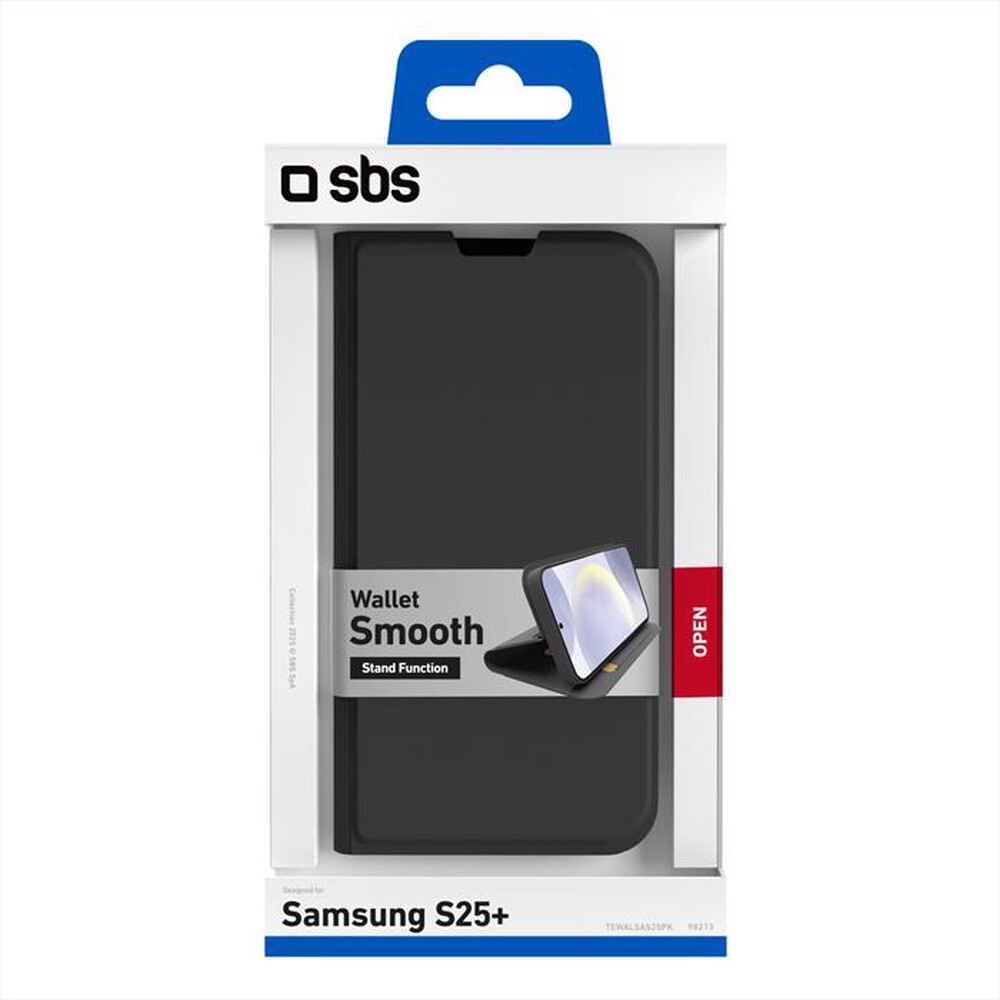 "SBS - Cover TEWALSAS25PK per Samsung S25+-Nero"