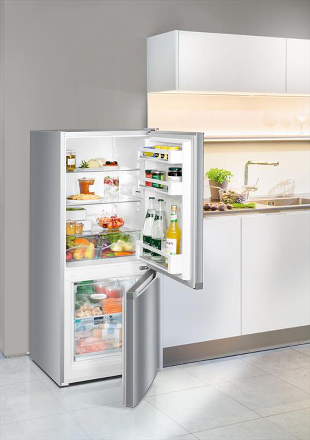 "LIEBHERR - Frigorifero combinato CUEL 2331-22 Classe F 210l-SteelLook / Silver"