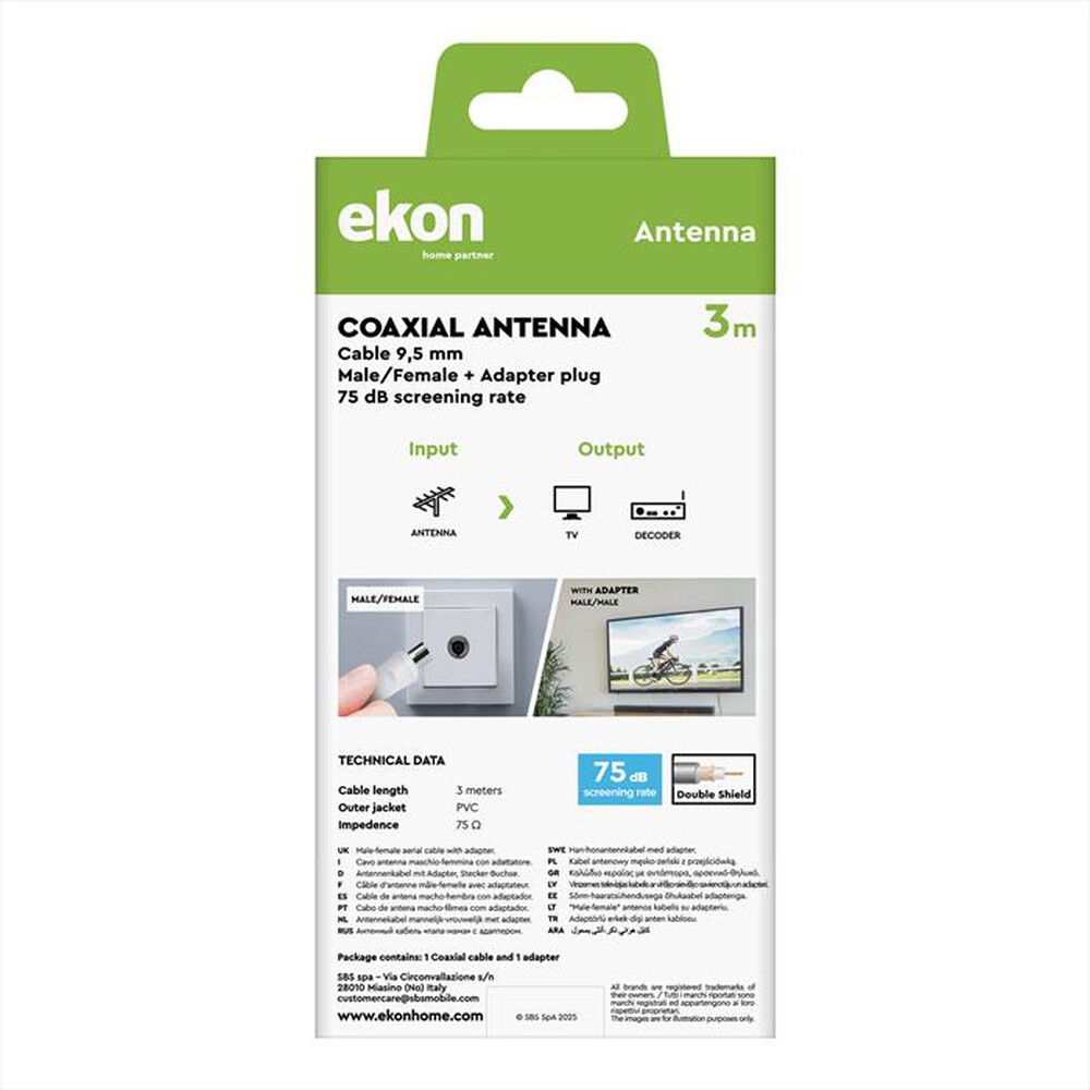 Immagine del prodotto SBS - ECAN30MFW-Bianco